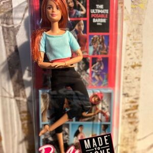 Mattel Barbie Doll with Red Hair and Blue Top